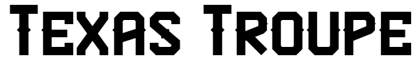 Texas Troupe FP font preview